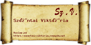 Szántai Viktória névjegykártya